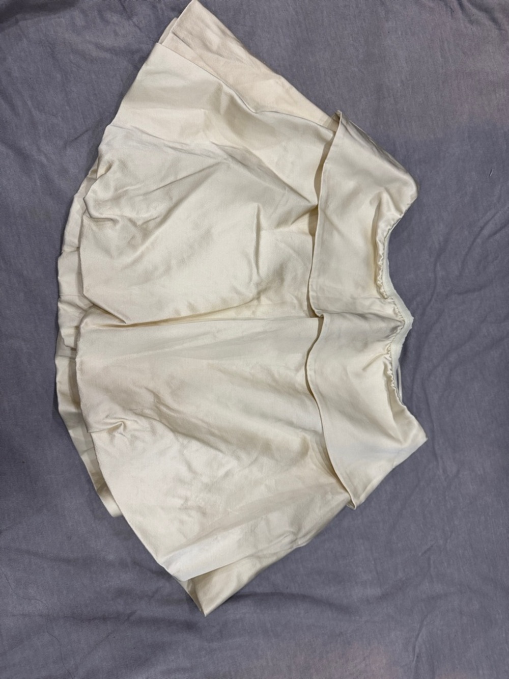 Cream Tiered Mini Skirt- Mare Mare - XS